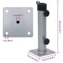 Base de sombrilla para mástil Ø38/48 mm acero plateado von , Schirmständer - Ref: Foro24-4003374, Preis: 19,31 €, Rabatt: %
