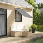 Toldo retráctil de tela y acero gris antracita 100x150 cm de , Toldos - Ref: Foro24-368750, Precio: 40,78 €
