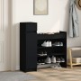 Zapatero madera de ingeniería negro 100,5x28x100 cm by , Shoe racks and shoe organizers - Ref: Foro24-840423, Price: 103,10 €...