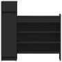 Zapatero madera de ingeniería negro 100,5x28x100 cm by , Shoe racks and shoe organizers - Ref: Foro24-840423, Price: 103,10 €...
