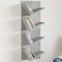 Estantería de pared 4 niveles gris hormigón 33x16x90 cm von , Regale und Regale - Ref: Foro24-840719, Preis: 38,80 €, Rabatt: %