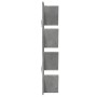 Estantería de pared 4 niveles gris hormigón 33x16x90 cm de , Estantes y estanterías - Ref: Foro24-840719, Precio: 39,53 €