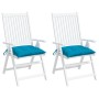Cojines de silla de jardín 2 uds tela Oxford azul 40x40x7 cm by , Cushions for chairs and sofas - Ref: Foro24-361462, Price: ...