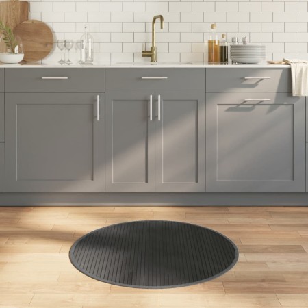 Alfombra redonda bambú gris 80 cm by , Rugs - Ref: Foro24-376982, Price: 17,75 €, Discount: %