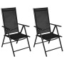 Set mesa y sillas de jardín 3 pzas aluminio y textilene negro von , Gartensets - Ref: Foro24-3070652, Preis: 165,10 €, Rabatt: %