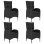 Black 5-Piece Garden Dining Set by vidaXL, Garden sets - Ref: Foro24-3067774, Price: 622,06 €, Discount: %