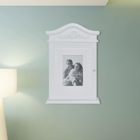 Armario para llaves con marco de fotos blanco von , Schließfächer und Lagerschränke - Ref: Foro24-241149, Preis: 38,99 €, Rab...