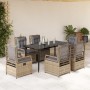 Set comedor de jardín 7 pzas con cojines ratán sintético beige von , Gartensets - Ref: Foro24-3263003, Preis: 705,04 €, Rabat...