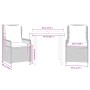 Set comedor de jardín 3 pzas cojines ratán sintético gris claro by , Garden sets - Ref: Foro24-3263034, Price: 268,86 €, Disc...