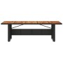 Mesa de jardín superficie madera acacia ratán negro 240x90x75cm by , Garden tables - Ref: Foro24-365595, Price: 308,08 €, Dis...