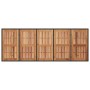 Mesa de jardín superficie madera acacia ratán negro 240x90x75cm by , Garden tables - Ref: Foro24-365595, Price: 308,08 €, Dis...
