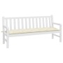Cojín para banco de jardín tela Oxford crema 180x50x7 cm von , Kissen für Stühle und Sofas - Ref: Foro24-361623, Preis: 34,58...