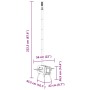 Estufa leña de tienda con chimenea patas plegables acero negro by , Chimneys - Ref: Foro24-4005748, Price: 142,49 €, Discount: %