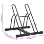 Soporte para 2 bicicletas suelo independiente acero von , Sockel und Stützen zum Abstellen von Fahrrädern - Ref: Foro24-40086...