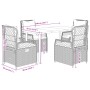 Set comedor de jardín 5 piezas y cojines ratán sintético marrón by , Garden sets - Ref: Foro24-3262980, Price: 485,19 €, Disc...
