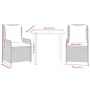 Set comedor de jardín 3 piezas y cojines ratán sintético marrón by , Garden sets - Ref: Foro24-3262847, Price: 298,63 €, Disc...