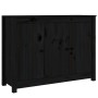Aparador de madera maciza de pino negro 100x35x74 cm de , Aparadores - Ref: Foro24-814563, Precio: 155,52 €
