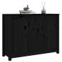 Aparador de madera maciza de pino negro 100x35x74 cm de , Aparadores - Ref: Foro24-814563, Precio: 155,52 €