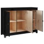 Aparador de madera maciza de pino negro 100x35x74 cm de , Aparadores - Ref: Foro24-814563, Precio: 155,52 €