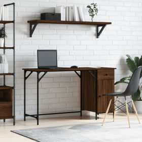 Escritorio ordenador madera ingeniería roble marrón 131x48x75cm von , Schreibtische - Ref: Foro24-836222, Preis: 85,34 €, Rab...
