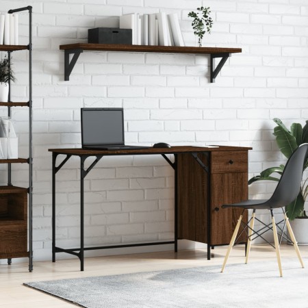 Escritorio ordenador madera ingeniería roble marrón 131x48x75cm von , Schreibtische - Ref: Foro24-836222, Preis: 85,34 €, Rab...