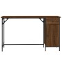Escritorio ordenador madera ingeniería roble marrón 131x48x75cm de , Escritorios - Ref: Foro24-836222, Precio: 86,06 €