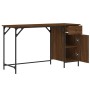 Escritorio ordenador madera ingeniería roble marrón 131x48x75cm von , Schreibtische - Ref: Foro24-836222, Preis: 85,34 €, Rab...