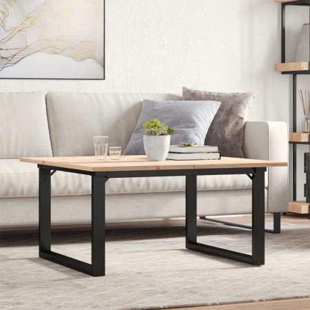 Mesa de centro marco O madera maciza pino y acero 80x80x45 cm von , Küchen- und Esstische - Ref: Foro24-3282663, Preis: 82,47...