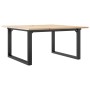 Mesa de centro marco O madera maciza pino y acero 80x80x45 cm von , Küchen- und Esstische - Ref: Foro24-3282663, Preis: 82,47...