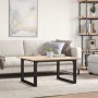 Mesa de centro marco O madera maciza pino y acero 80x80x45 cm von , Küchen- und Esstische - Ref: Foro24-3282663, Preis: 82,47...