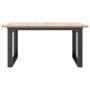 Mesa de centro marco O madera maciza pino y acero 80x80x45 cm von , Küchen- und Esstische - Ref: Foro24-3282663, Preis: 82,47...