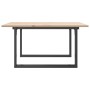 Mesa de centro marco O madera maciza pino y acero 80x80x45 cm von , Küchen- und Esstische - Ref: Foro24-3282663, Preis: 82,47...