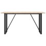 Mesa de comedor marco O madera maciza pino y acero 160x80x75cm von , Küchen- und Esstische - Ref: Foro24-3282677, Preis: 136,...