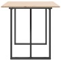 Mesa de comedor marco O madera maciza pino y acero 160x80x75cm von , Küchen- und Esstische - Ref: Foro24-3282677, Preis: 136,...