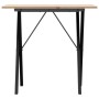 Mesa de comedor marco X madera maciza pino y acero 80x50x75 cm von , Küchen- und Esstische - Ref: Foro24-3282694, Preis: 68,0...