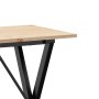 Mesa de comedor marco X madera maciza pino y acero 80x50x75 cm von , Küchen- und Esstische - Ref: Foro24-3282694, Preis: 68,0...
