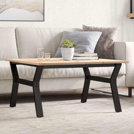 Mesa de centro marco Y madera maciza pino y acero 80x80x45 cm von , Küchen- und Esstische - Ref: Foro24-3282707, Preis: 81,93...