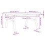 Mesa de centro marco Y madera maciza pino y acero 80x80x45 cm von , Küchen- und Esstische - Ref: Foro24-3282707, Preis: 81,93...