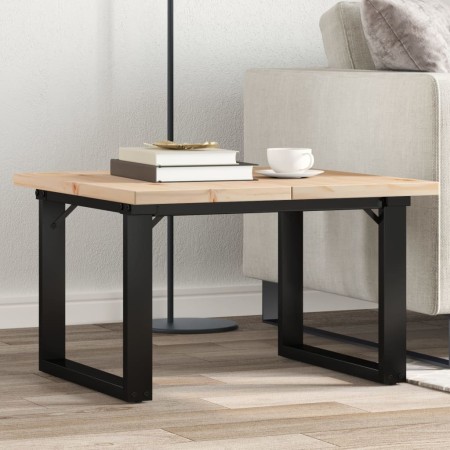 Mesa de centro marco O madera maciza pino y acero 60x60x40,5 cm von , Küchen- und Esstische - Ref: Foro24-3282726, Preis: 74,...