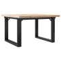 Mesa de centro marco O madera maciza pino y acero 60x60x40,5 cm von , Küchen- und Esstische - Ref: Foro24-3282726, Preis: 74,...
