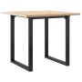 Mesa de comedor marco O madera maciza pino y acero 80x80x75,5cm von , Küchen- und Esstische - Ref: Foro24-3282739, Preis: 104...