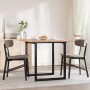 Mesa de comedor marco O madera maciza pino y acero 80x80x75,5cm von , Küchen- und Esstische - Ref: Foro24-3282739, Preis: 104...