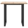Mesa de comedor marco O madera maciza pino y acero 80x80x75,5cm von , Küchen- und Esstische - Ref: Foro24-3282739, Preis: 104...