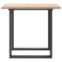 Mesa de comedor marco O madera maciza pino y acero 80x80x75,5cm von , Küchen- und Esstische - Ref: Foro24-3282739, Preis: 104...