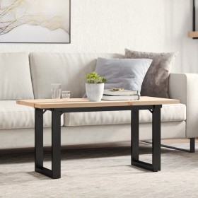 Mesa de centro marco O madera maciza pino y acero 90x40x45,5 cm von , Küchen- und Esstische - Ref: Foro24-3282730, Preis: 75,...