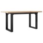 Mesa de centro marco O madera maciza pino y acero 90x40x45,5 cm von , Küchen- und Esstische - Ref: Foro24-3282730, Preis: 75,...