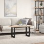Mesa de centro marco O madera maciza pino y acero 90x40x45,5 cm von , Küchen- und Esstische - Ref: Foro24-3282730, Preis: 75,...