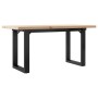 Mesa de centro marco O madera maciza pino y acero 90x40x45,5 cm von , Küchen- und Esstische - Ref: Foro24-3282730, Preis: 75,...