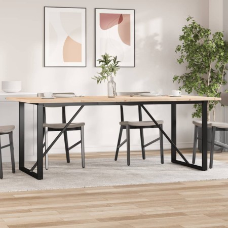 Mesa de comedor marco O madera maciza pino acero 200x100x75,5cm von , Küchen- und Esstische - Ref: Foro24-3282745, Preis: 211...