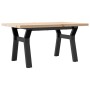 Mesa de centro marco Y madera maciza pino y acero 80x50x40,5 cm von , Küchen- und Esstische - Ref: Foro24-3282772, Preis: 80,...